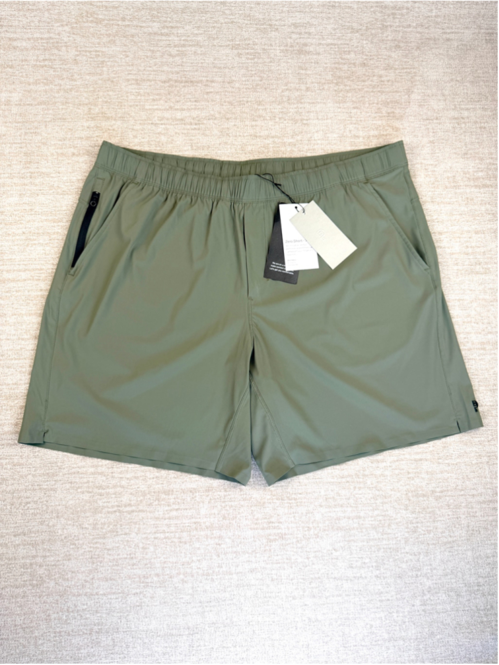 Men's Public Rec Zero Athletic Shorts 38 Forest Green 7” Inseam NWT NOBULL